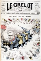 Ferdinand de Lesseps - por Gill, en “Los Hombres de Hoy”, finales del siglo XIX