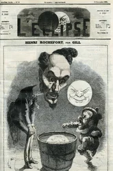 Henri Rochefort (1831-1913), periodista, escritor y político francés. Portada en 