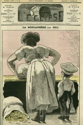 Ilustración de una panadería. Portada en “L