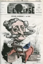 Jules Noriac (1827-1882), escritor, crítico y periodista francés. Portada en “L