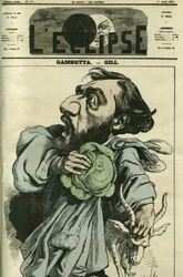 Leon Gambetta (1838-1882), político francés. Portada en “L