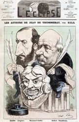 Retrato de Emile Augier (1820-1889) y Jules Sandeau (1811-1883), autores de la obra titulada 