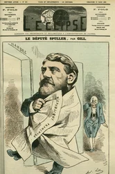 Retrato de Eugene Spuller (1835-1896), abogado, periodista, escritor y político francés. Portada en “L