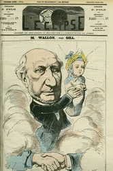 Retrato de Henri Wallon (1812-1904), historiador y político francés, considerado el padre de la República. Portada en "L