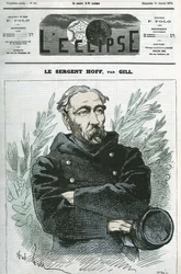 Retrato del Sargento Ignace Hoff (1836-1902), soldado, héroe de la Guerra de 1870 contra Prusia. Portada en “L