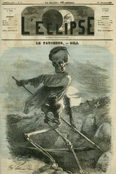 La Segadora, una representación de la Muerte. Portada en 