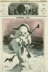 El deshielo, evocación de la situación política del gobierno de Napoleón III, “Francia quiere más libertad”. Portada en “L