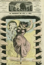 La cosecha de 1872, en referencia a los 5 mil millones de francos que Francia tuvo que pagar a Prusia. Portada en “L