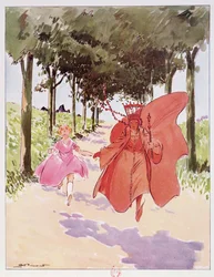 Alicia y la Reina Roja, ilustración de 