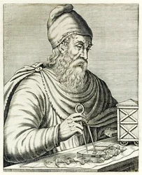 Arquímides de Siracusa de True Portraits por André Thévet publicado en 1594