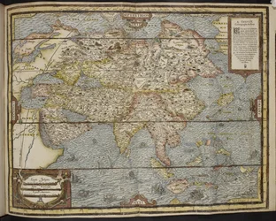 Mapa de Asia, La Cosmografía Universal de André Thevet