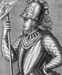 Retrato de Don Juan de Austria, líder español, hijo de Carlos V