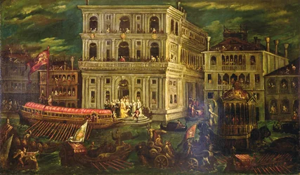 Embarque de la Dogaressa Morosina Morosini Grimani 4 de mayo de 1597, Venecia, c.1600