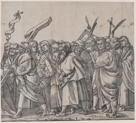 Sección F: Santos con cruces, libros y armas, de El triunfo de Cristo, 1836