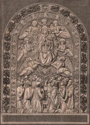Asunción de la Virgen, por el Taller de Andrea della Robbia, Pinacoteca di Città di Castello, Umbría, Italia