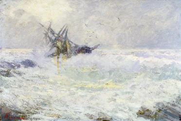 Mar tormentoso o Último beso, 72x105 cm. Italia