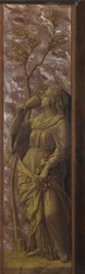 Una mujer bebiendo, c. 1500