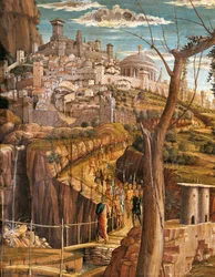 Agonía en el jardín (detalle de Jerusalén)