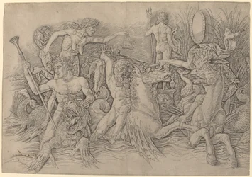 Batalla de los dioses del mar (mitad izquierda)
