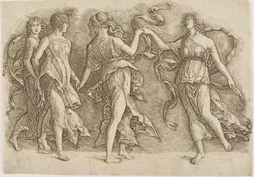 Cuatro mujeres bailando