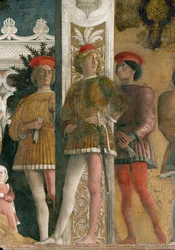 Lodovico II Gonzaga y familia (fresco)