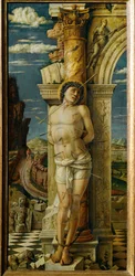 San Sebastián. Álamo (pintura sobre madera de álamo)