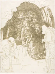 La adoración de los magos (Virgen de la gruta)