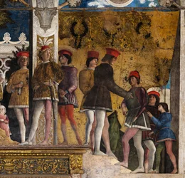 La Cámara Nupcial o Camera Picta, c.1465-74 (fresco)