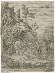 El entierro con los cuatro pájaros