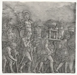 Los Triunfos de César: Los Portadores de Coraza, c. 1495