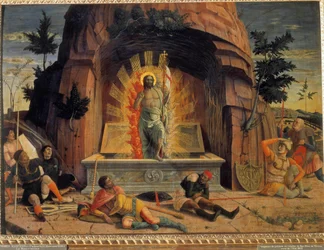 La resurrección (fragmento de la predela del retablo de la iglesia de San Zeno en Verona)