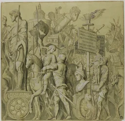 Triunfos de Julio César: Lienzo No. II
