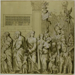 Triunfos de Julio César: Lienzo No. VII