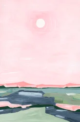 Cielo de fresas, 2023 (acrílico sobre papel)