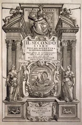 Portada de los cuatro libros de arquitectura, Libro II