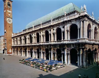Vista de la fachada de la Basílica Palladiana, construida entre 1549-1614