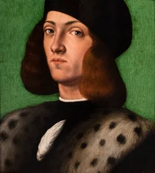 Retrato de un joven, detalle