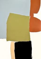 Formas abstractas en tonos apagados
