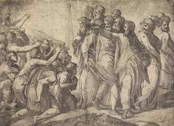 Cristo sanando a los leprosos, ca. 1545