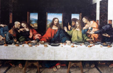 Abadía (Abadía de Tongerlo). Pintura. La Última Cena. 1506-1507. Detalle (pintura)