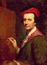 Artista en un caballete, c.1750s