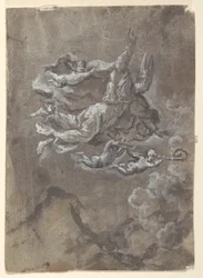 San Gennaro calmando el Vesubio