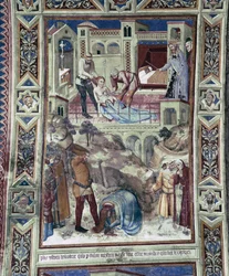 Martirio y decolación de la emperatriz Faustina. (Fresco)