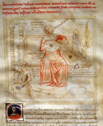 Alegoría de la Música en “Chansonne des sept Vertus et des sept Arts liberales destinee à Bruzio Visconti”