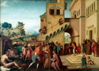 Historia de José, hijo de Jacob: José interpretando los sueños del faraón. Florencia, Palazzo Pitti, Galleria Palatina
