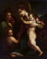 Virgen con el Niño Jesús y San Juan