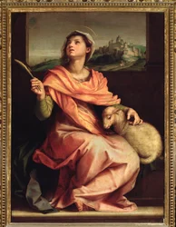 Santa Inés de Roma, retablo de Santa Inés