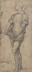 Joven de pie sosteniendo un libro, ca 1515