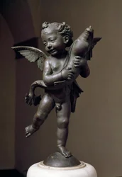 Amor con delfín, escultura de bronce de Verrocchio