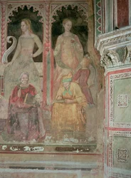 La Iglesia Militante y Triunfante, en la Capilla Española, (detalle)